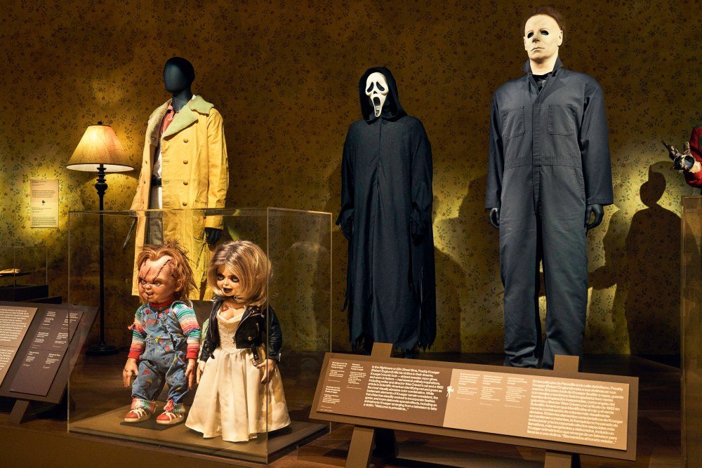 The horror show opens at the academy museum featuring costumes and props from classic horror films